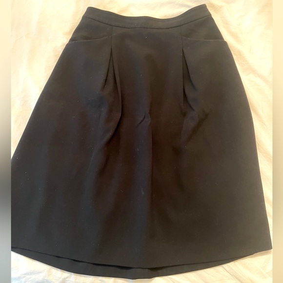 Pink Tartan A-line midi length black skirt - Picture 2 of 3